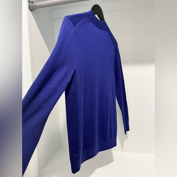 Madewell Merino Wool Boyfriend Cardigan Button Relaxed Bright Cobalt XS XXS NWT - Picture 10 of 13